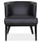 Officesource Bowery Collection Barrel Back Arm Chair with Black Wood Legs 5209VBK - alternate 5